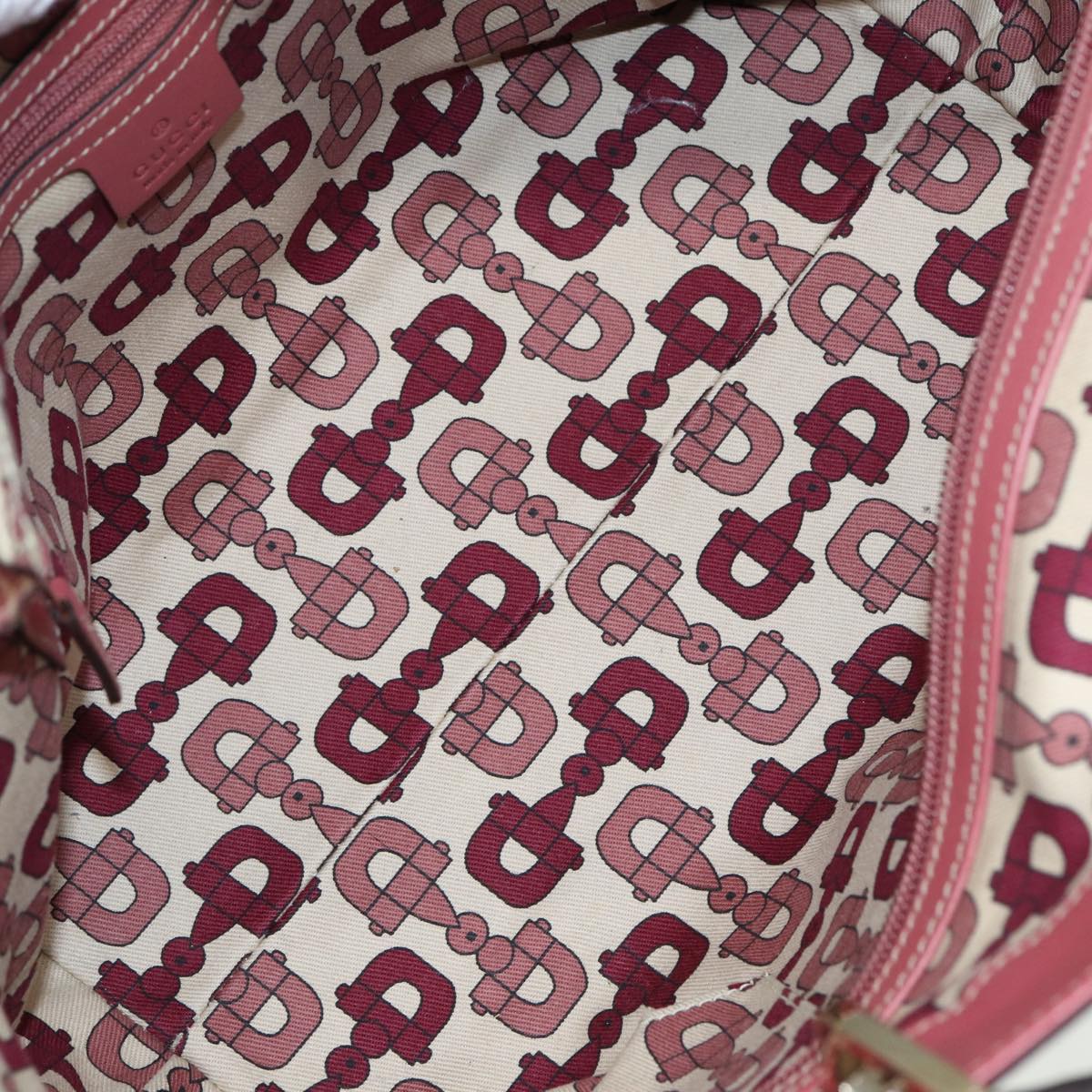 GUCCI GG Canvas Guccissima Hand Bag Pink 145993 80835