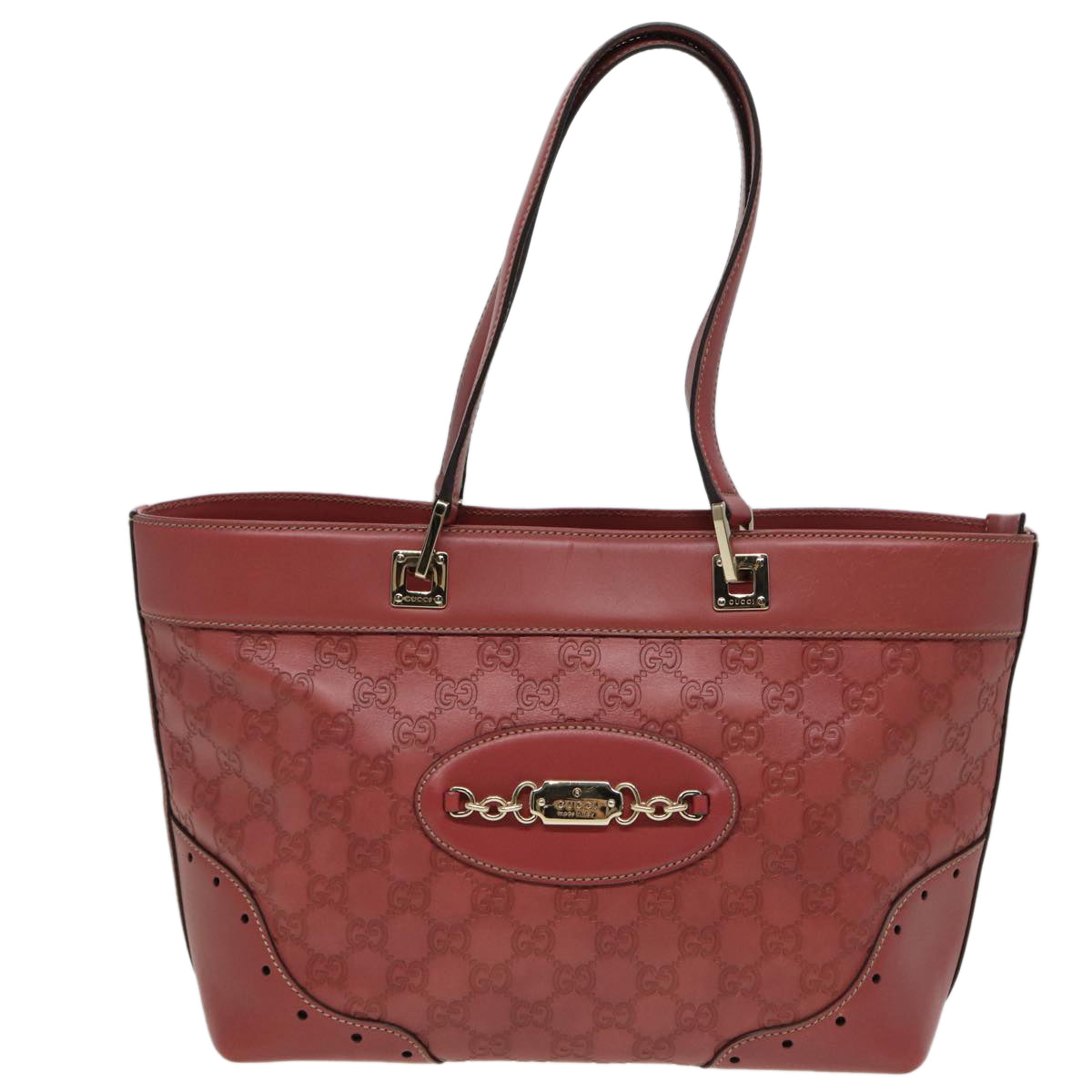 GUCCI GG Canvas Guccissima Hand Bag Pink 145993 80835