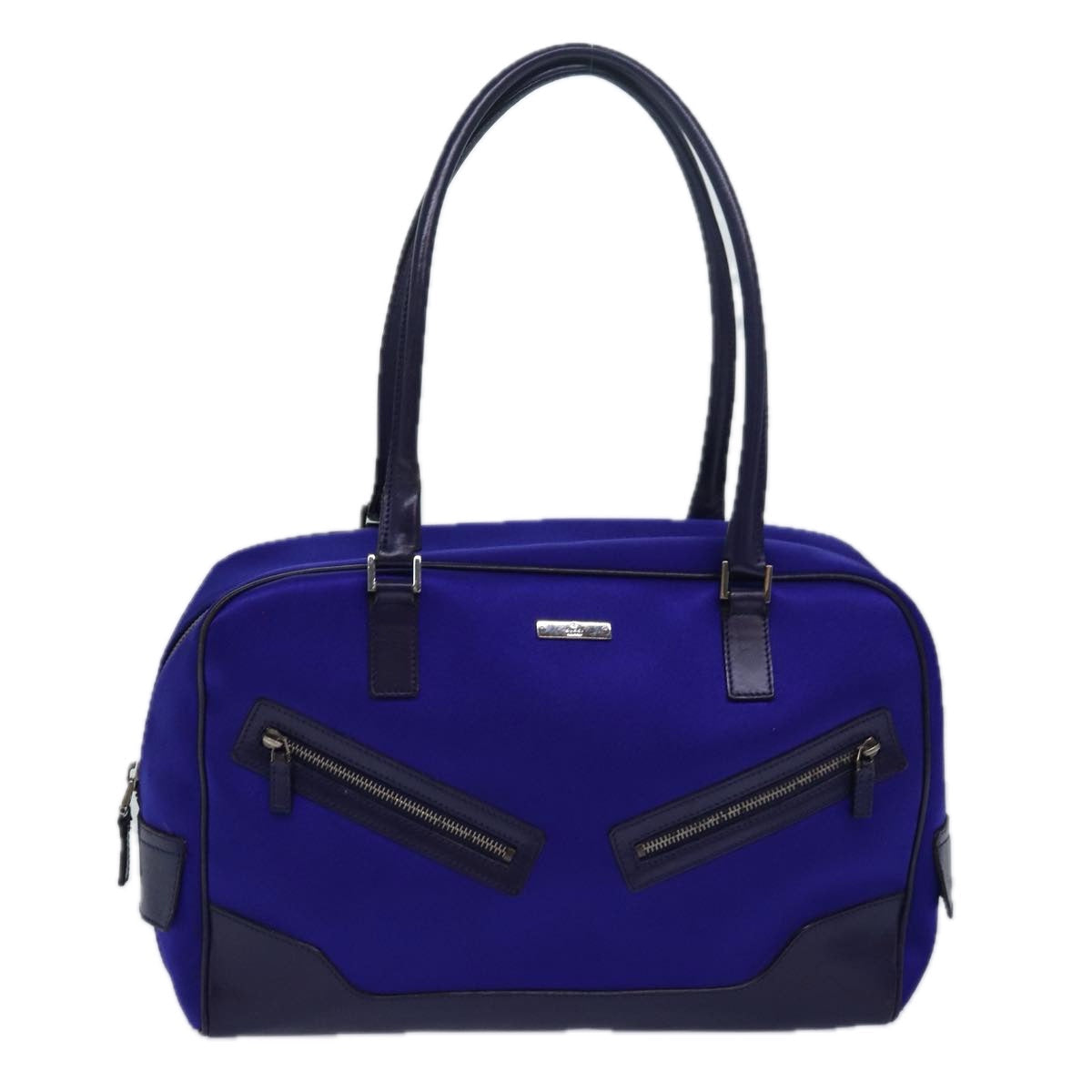 GUCCI Hand Bag Nylon Blue 002 1115 80838