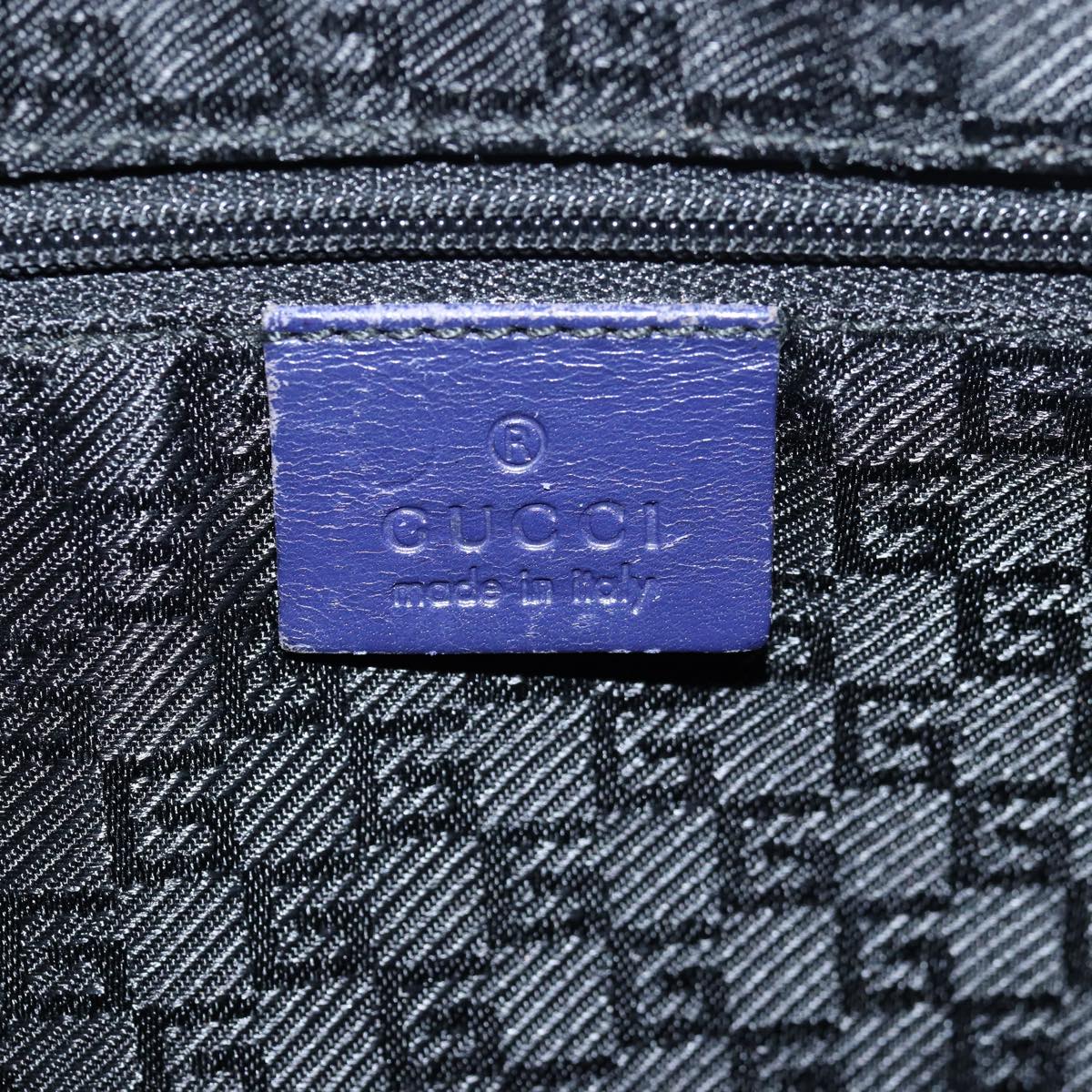 GUCCI Hand Bag Nylon Blue 002 1115 80838