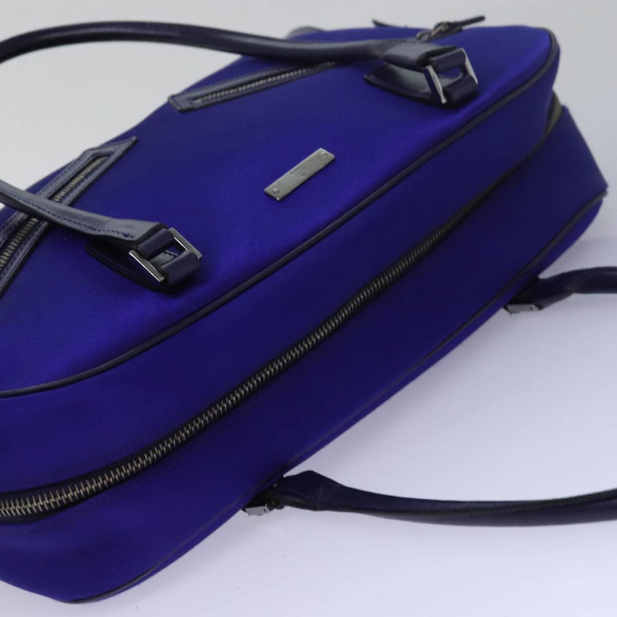 GUCCI Hand Bag Nylon Blue 002 1115 80838
