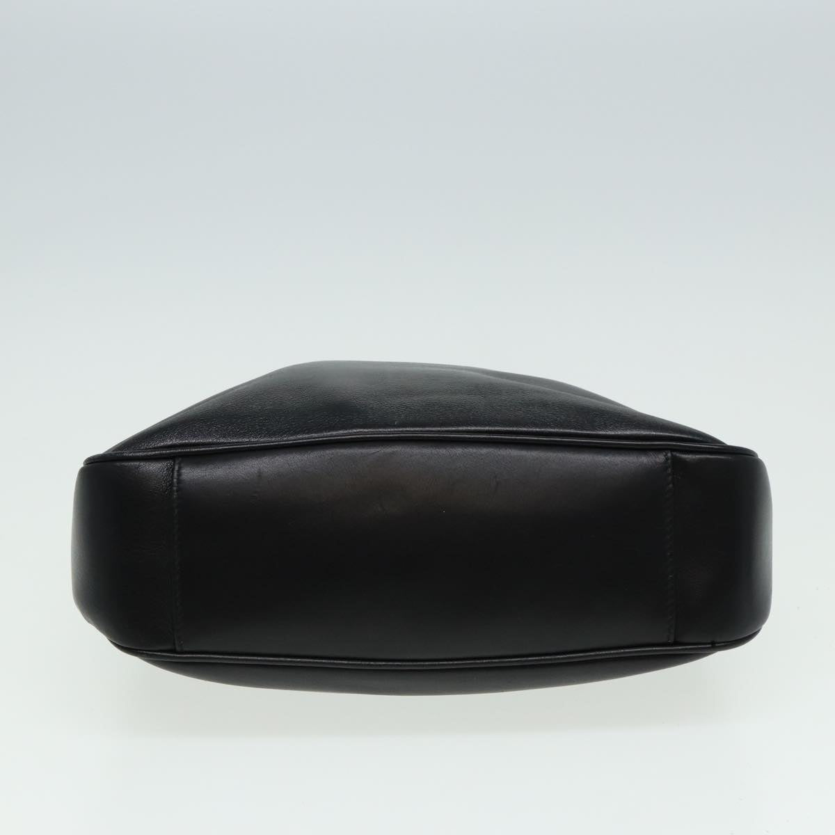 GUCCI Bamboo Shoulder Bag Leather 2way Black 001 3754 1638 80841