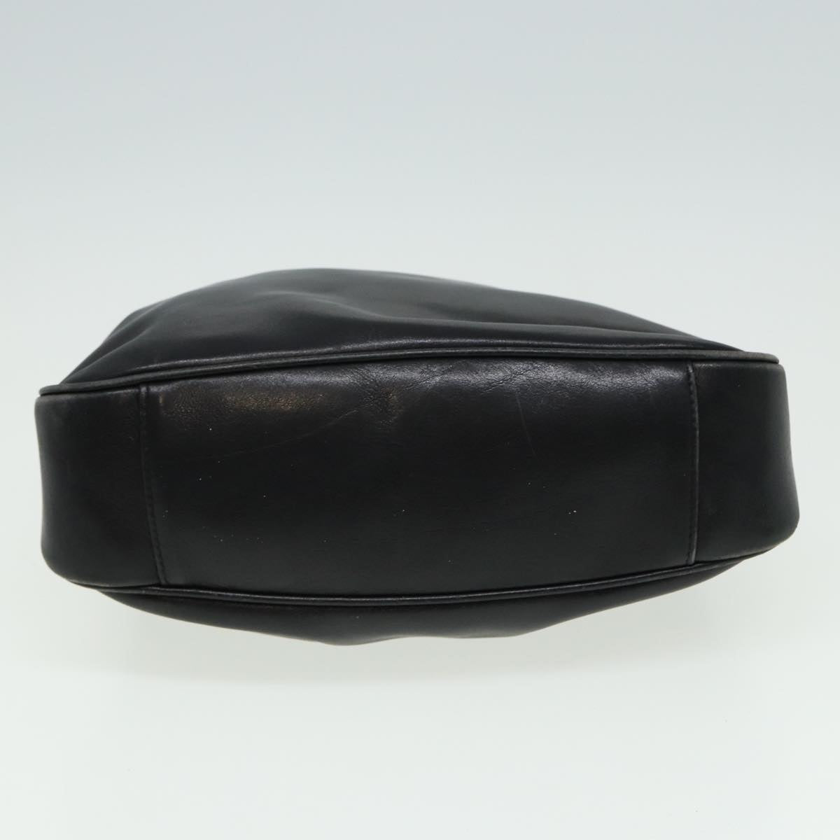 GUCCI Bamboo Shoulder Bag Leather 2way Black 001 3754 1638 80842
