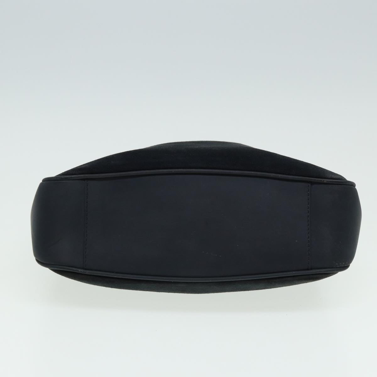 GUCCI Bamboo Shoulder Bag Suede Black 001 1638 2615 80843