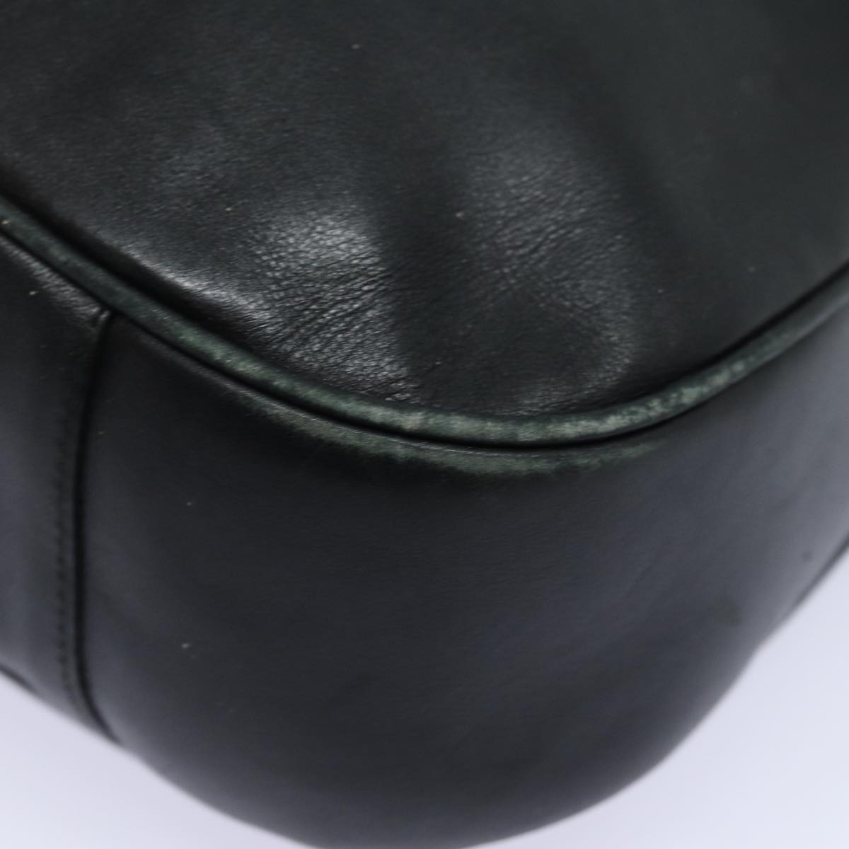 GUCCI Bamboo Shoulder Bag Leather 2way Black 001 1377 3754 80844