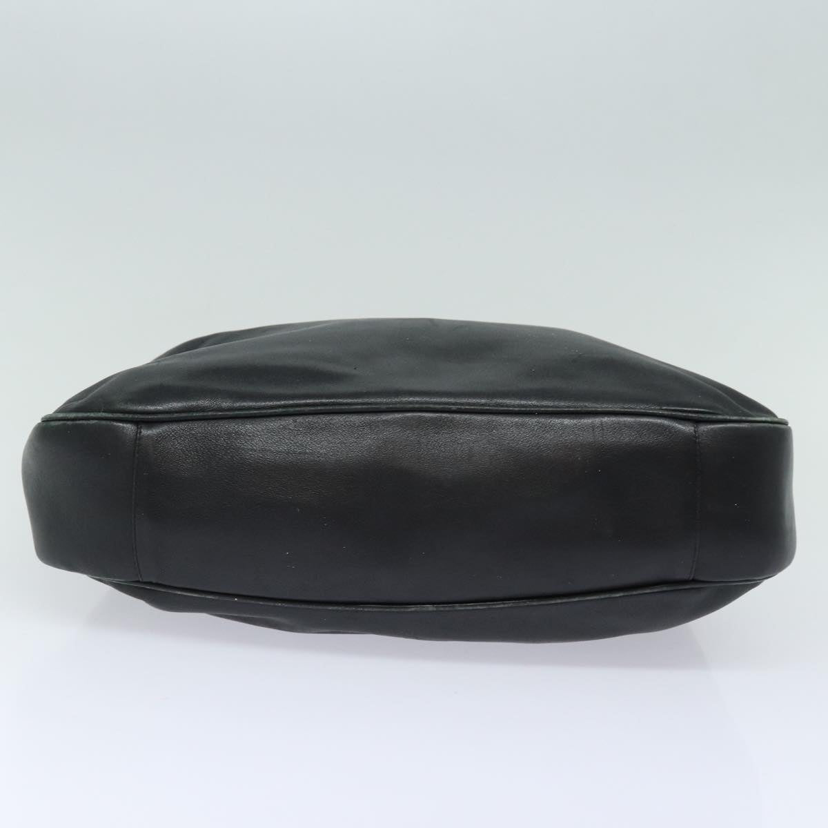 GUCCI Bamboo Shoulder Bag Leather 2way Black 001 1377 3754 80844