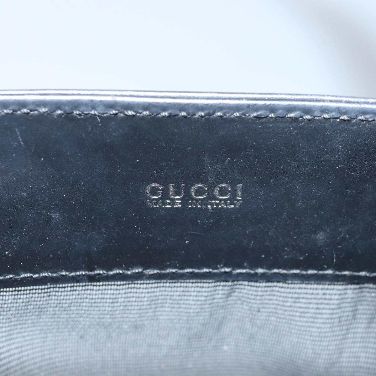 GUCCI Hand Bag Nylon Black 80886