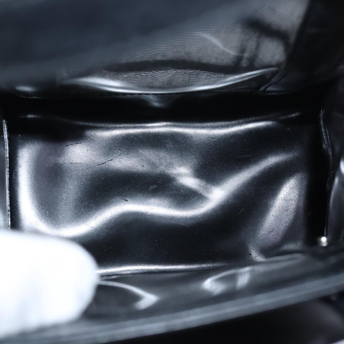 GUCCI Hand Bag Nylon Black 80886