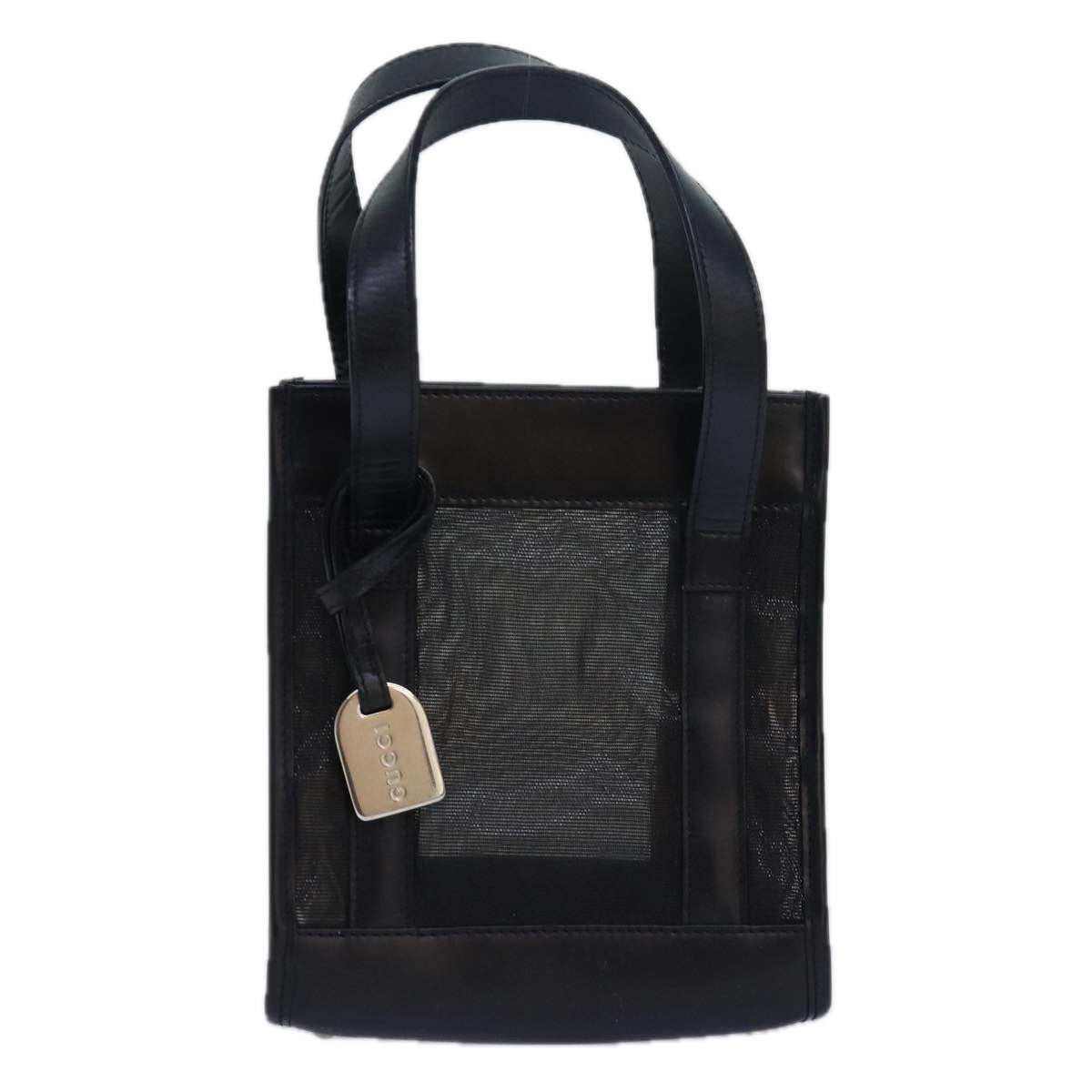 GUCCI Hand Bag Nylon Black 80886