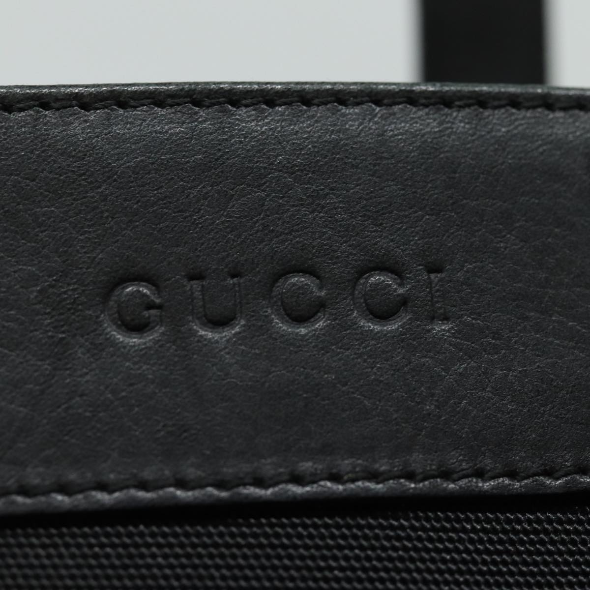 GUCCI Hand Bag Nylon Black 91386 80892
