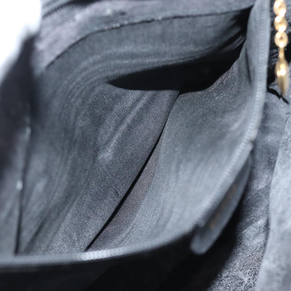 GUCCI Bamboo Hand Bag Leather Black 80943