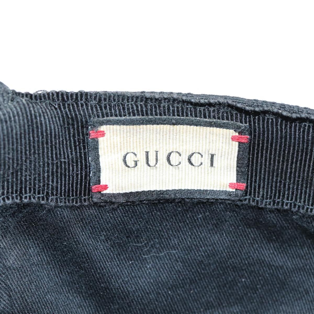 GUCCI GG Canvas Web Sherry Line Cap XL Black Red Green 80948