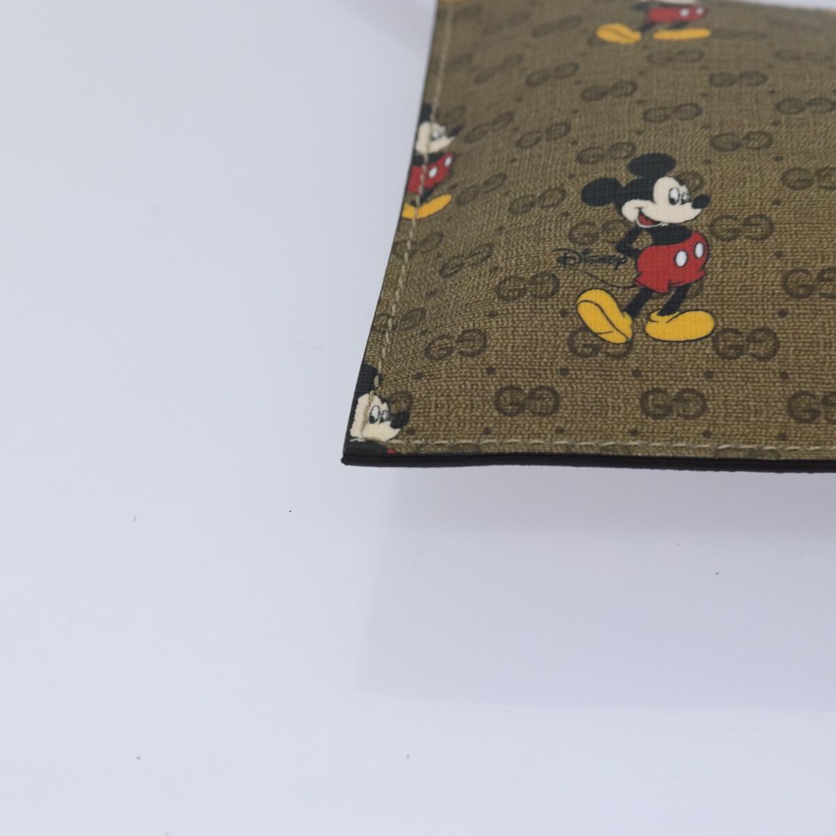 GUCCI Micro GG Disney Mickey Mouse Tote Bag PVC Leather Brown 547947 80986S