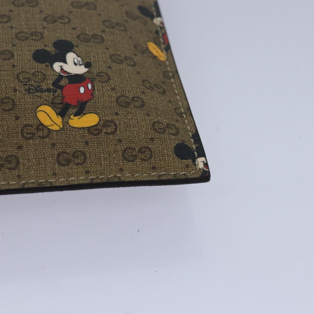 GUCCI Micro GG Disney Mickey Mouse Tote Bag PVC Leather Brown 547947 80986S