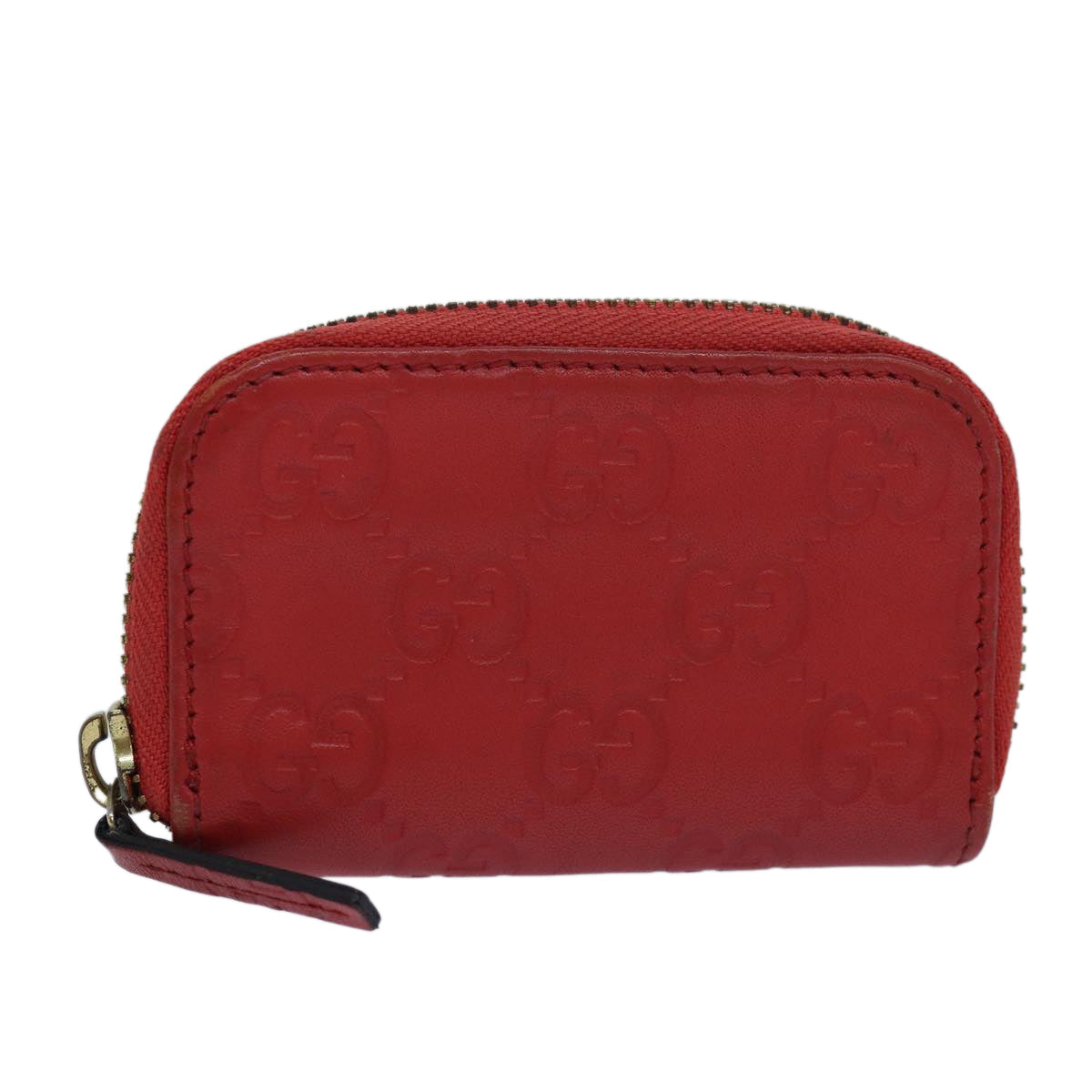 GUCCI GG Canvas Coin Purse Red 324801 80992