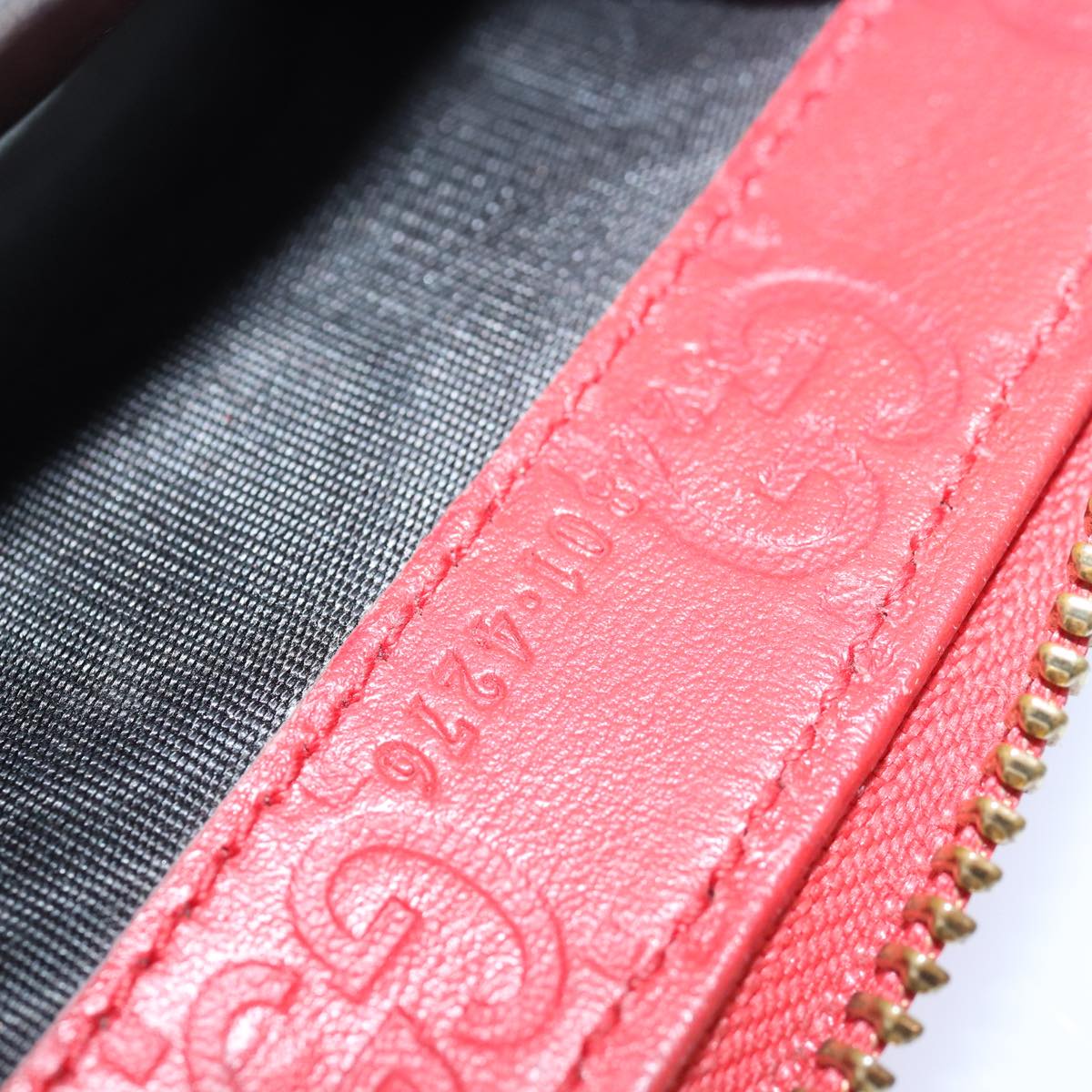 GUCCI GG Canvas Coin Purse Red 324801 80992