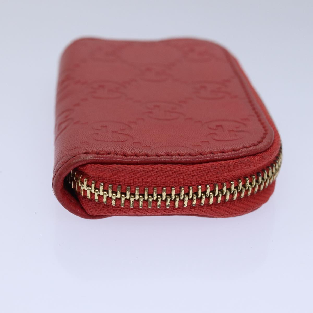 GUCCI GG Canvas Coin Purse Red 324801 80992
