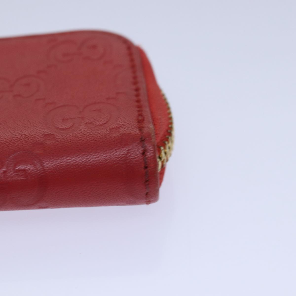 GUCCI GG Canvas Coin Purse Red 324801 80992