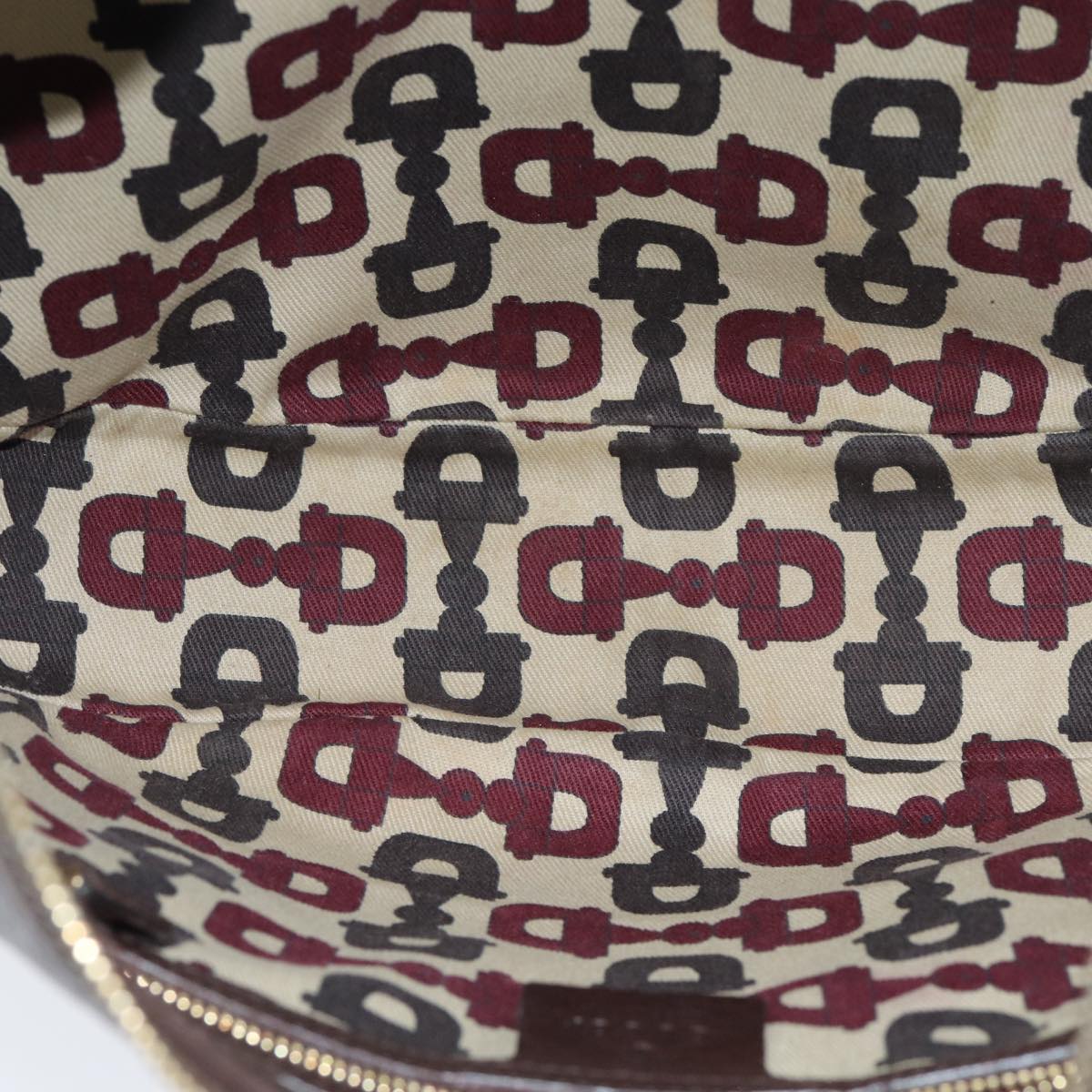 GUCCI Bamboo Shoulder Bag Leather Brown 137577 80997
