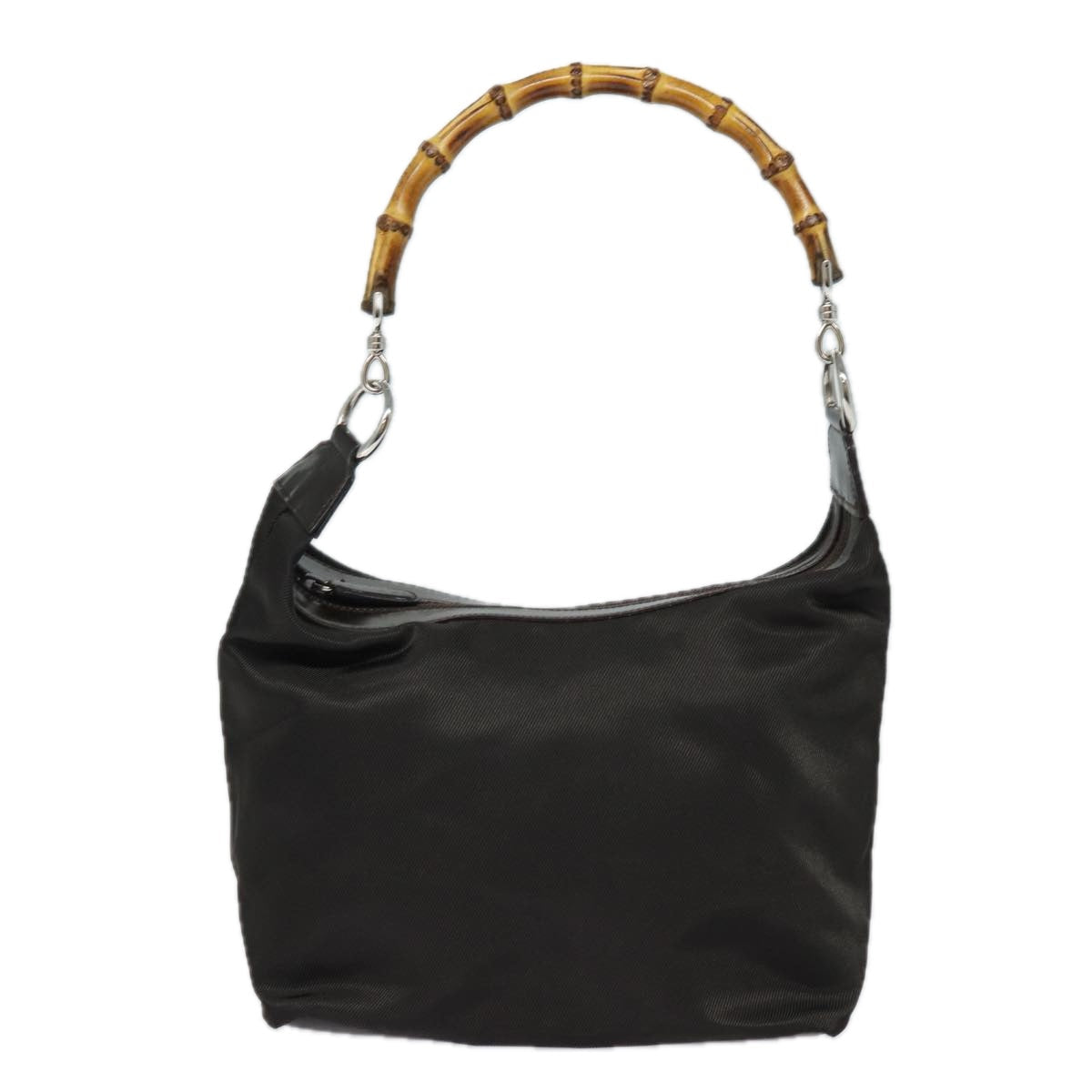 GUCCI Bamboo Hand Bag Nylon 000 2058 0531 5 80999