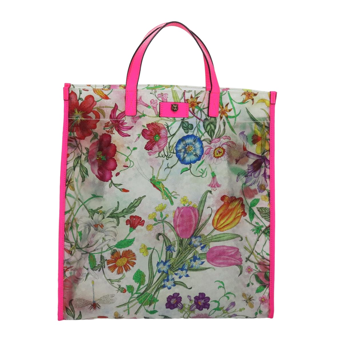 GUCCI Hand Bag Vinyl Clear Pink 548713 560440 81040