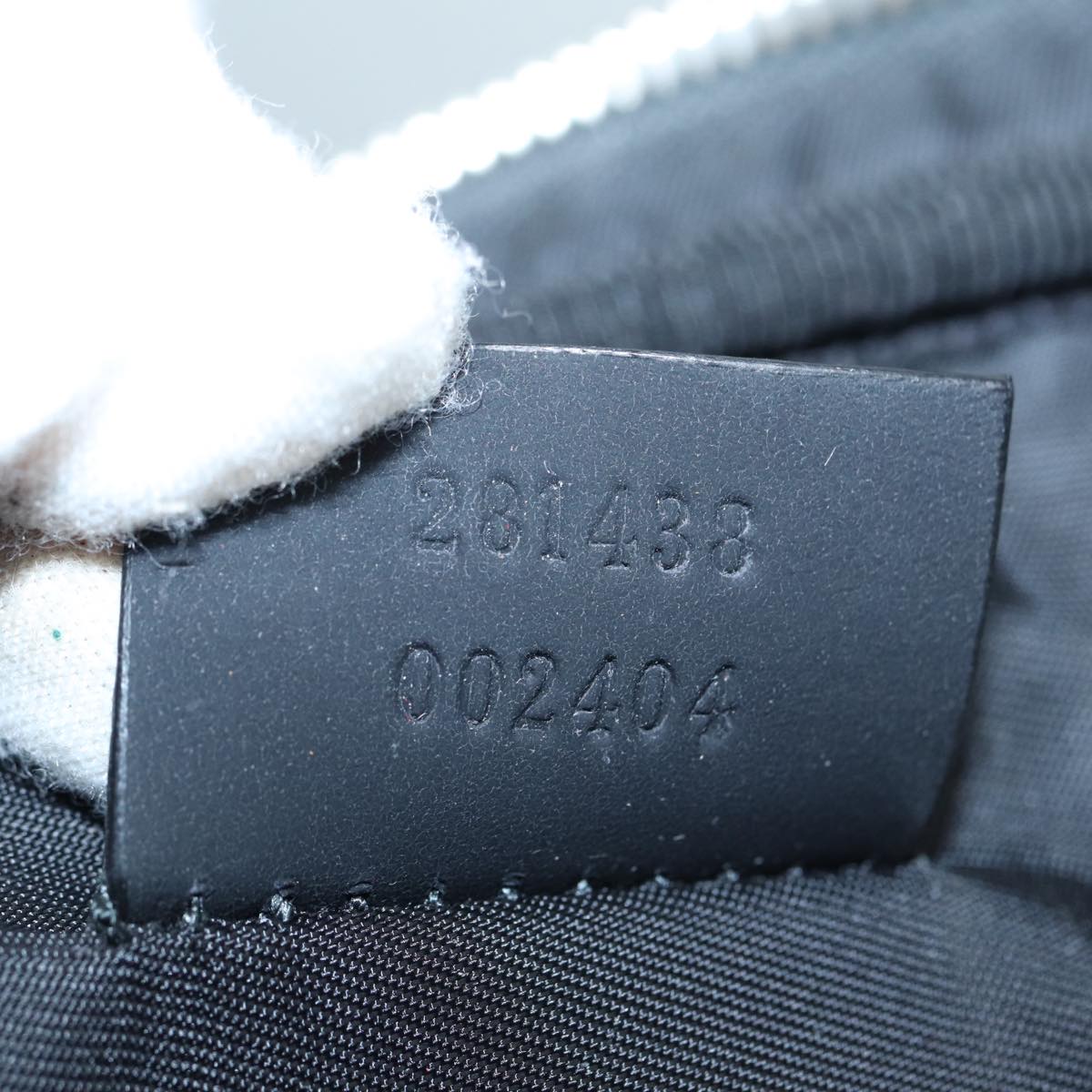 GUCCI GG Canvas Guccissima Hand Bag Black 81048