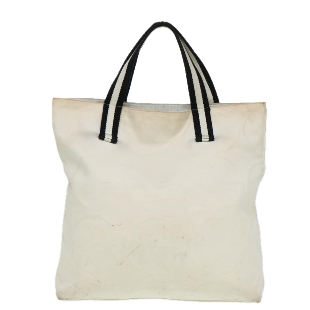 GUCCI Tote Bag Canvas White 123439 81105