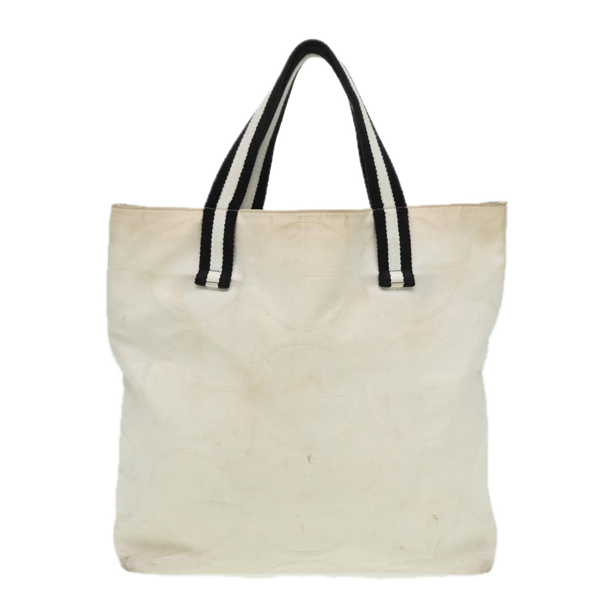 GUCCI Tote Bag Canvas White 123439 81105