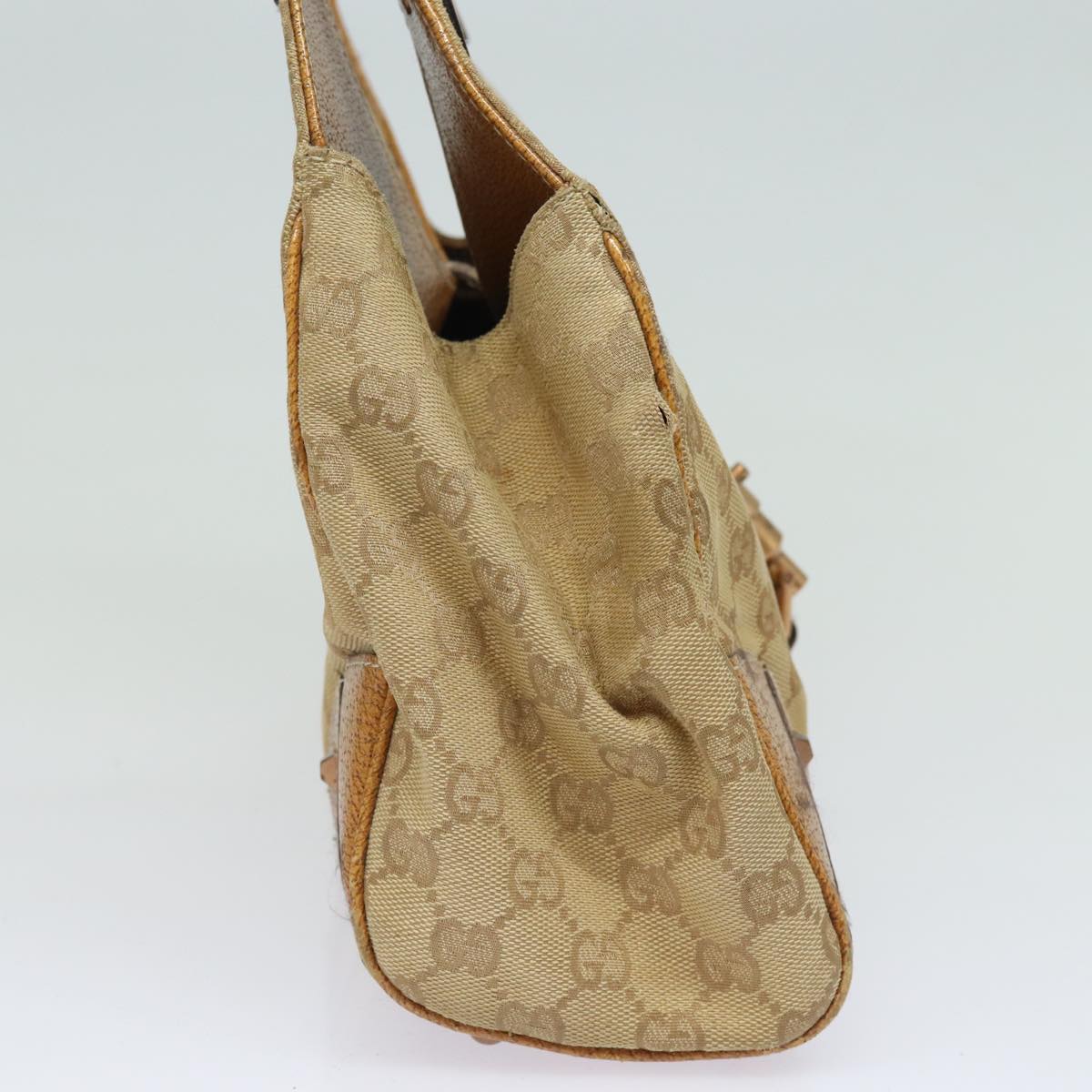 GUCCI GG Canvas Jackie Hand Bag Beige 124407 81153