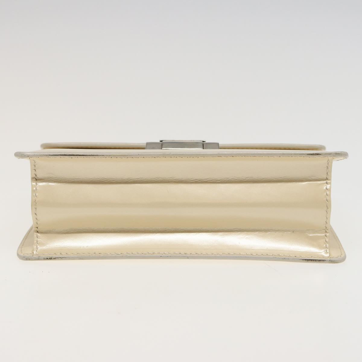 GUCCI Hand Bag Leather 2way Cream 81160