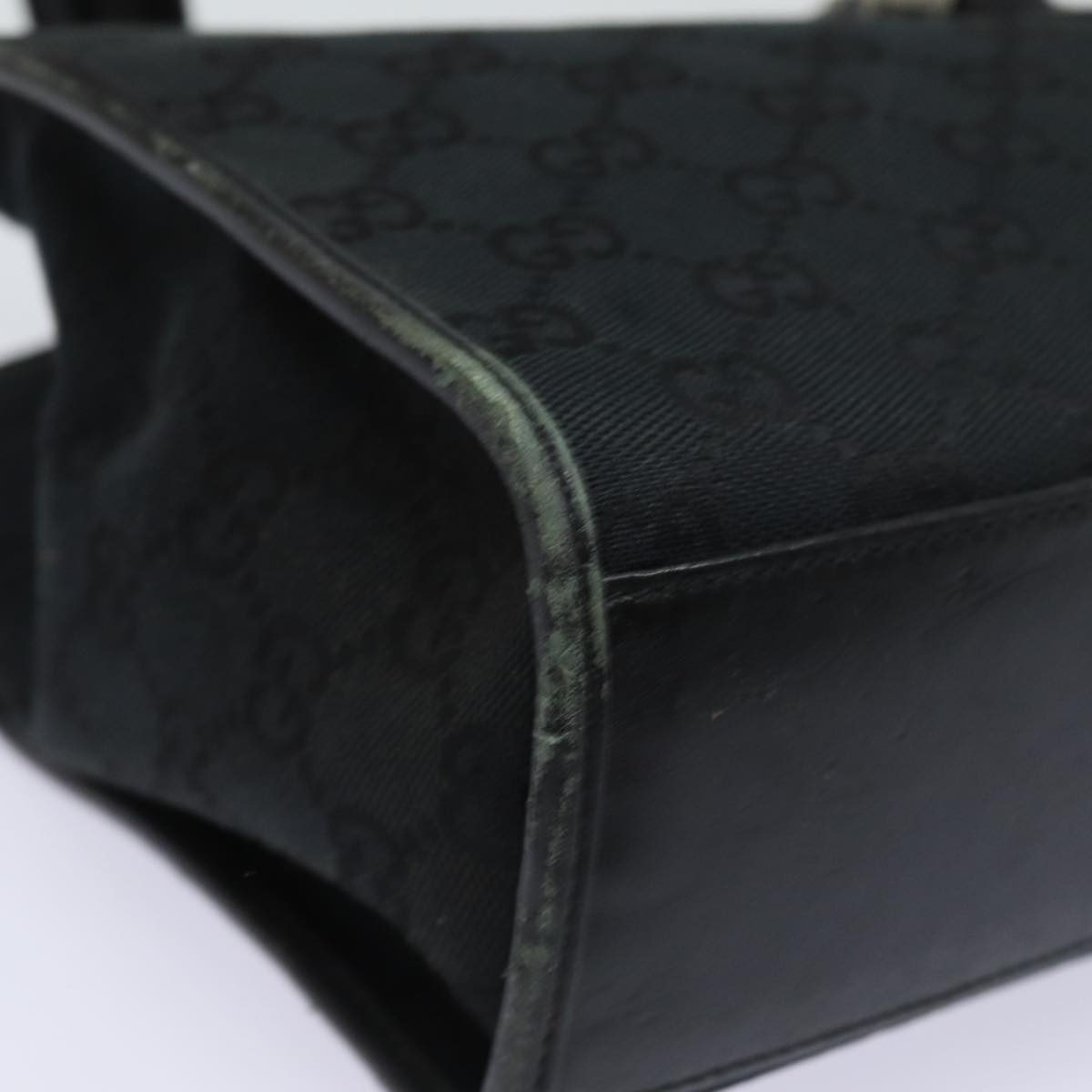 GUCCI Jackie GG Canvas Shoulder Bag Black 002 1073 81163
