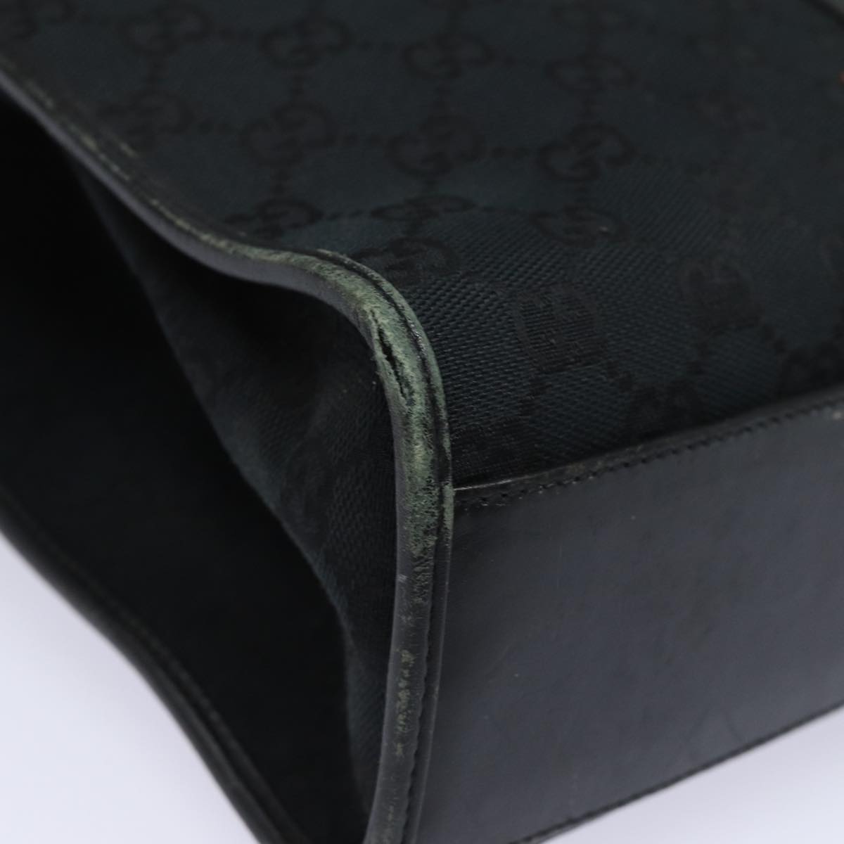 GUCCI Jackie GG Canvas Shoulder Bag Black 002 1073 81163