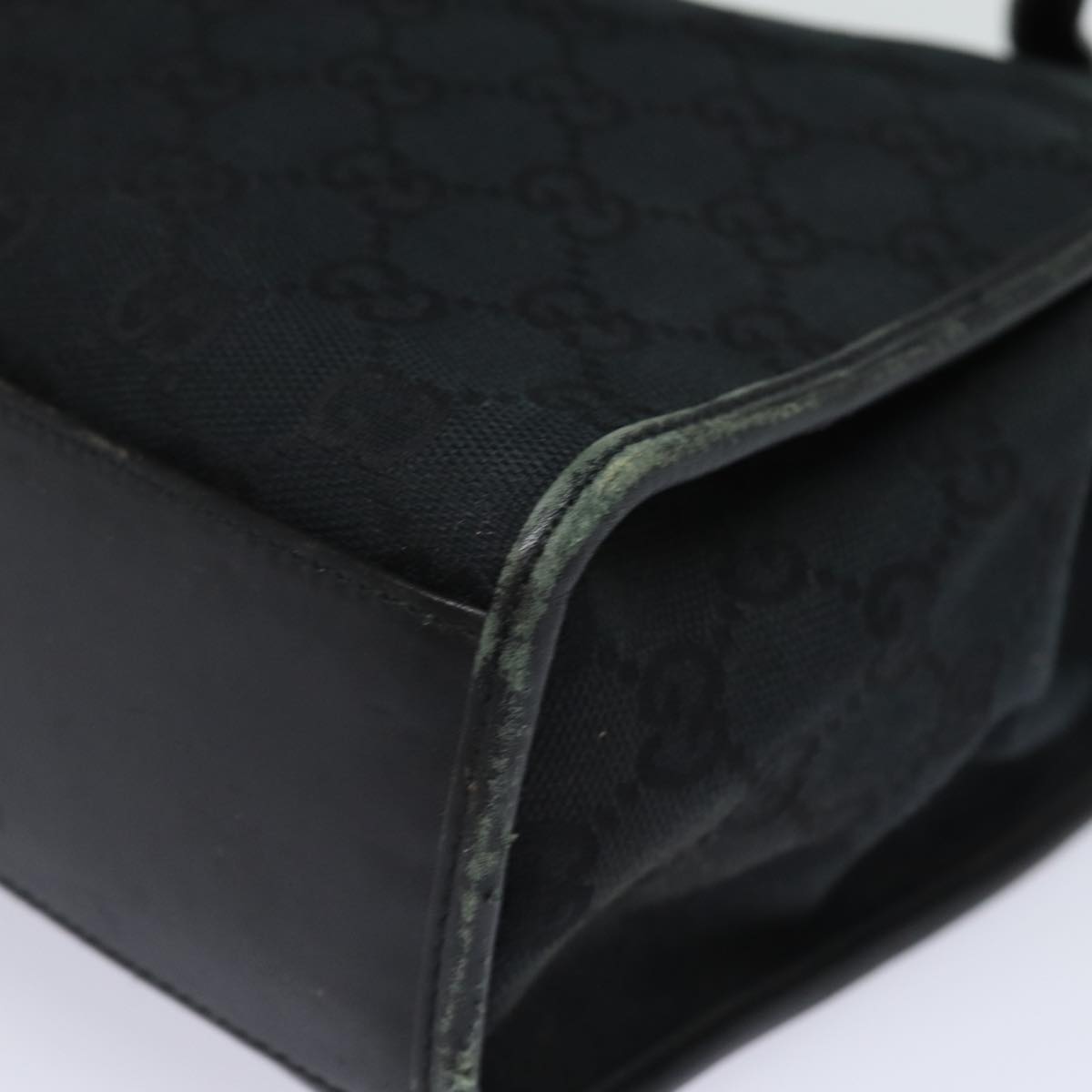 GUCCI Jackie GG Canvas Shoulder Bag Black 002 1073 81163