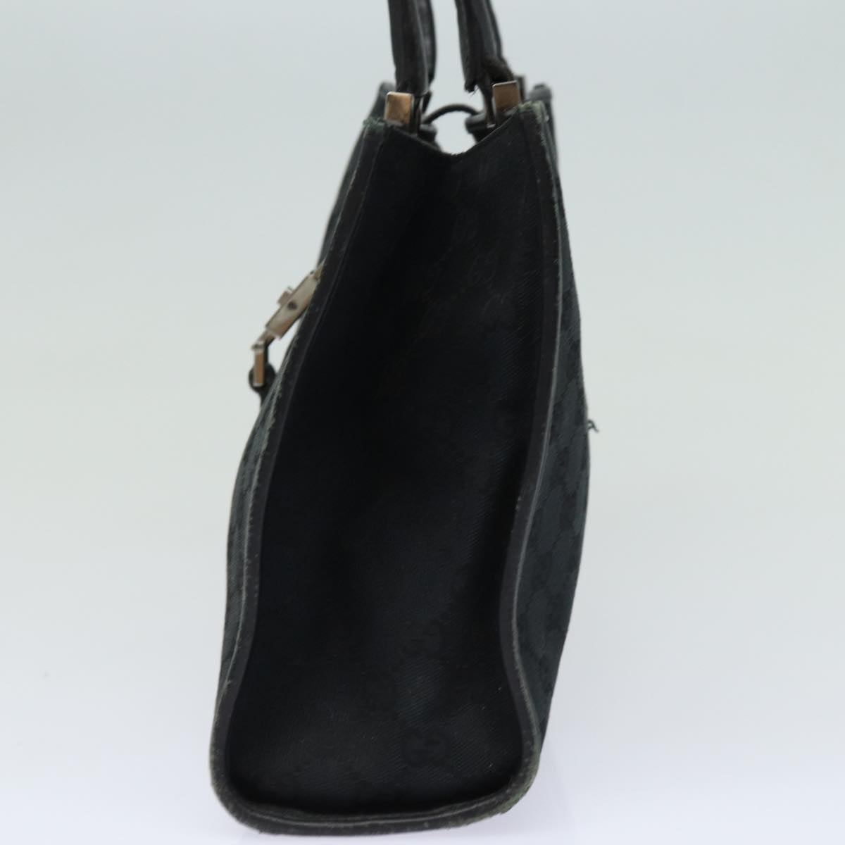 GUCCI Jackie GG Canvas Shoulder Bag Black 002 1073 81163