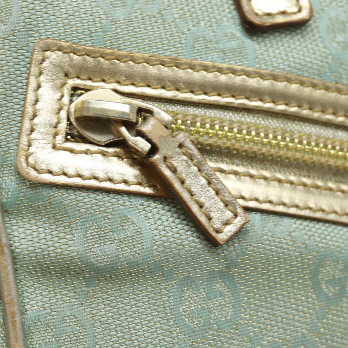 GUCCI GG Canvas Hand Bag Light Blue 000 0852 81164
