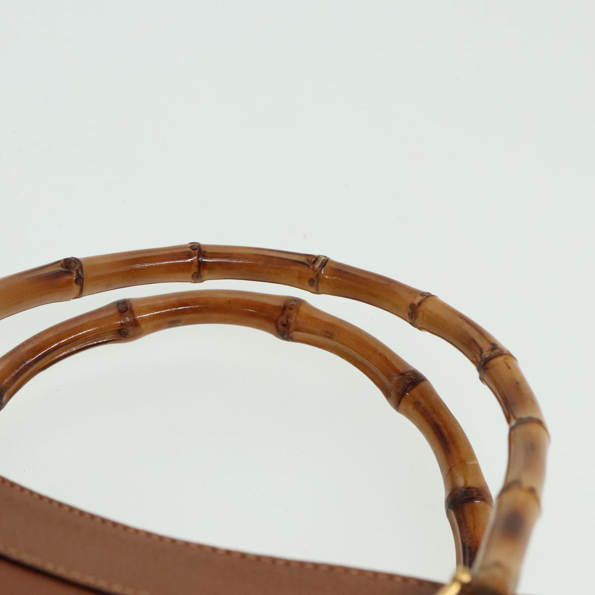 GUCCI Bamboo Hand Bag Leather Brown 002 1186 0260 81198