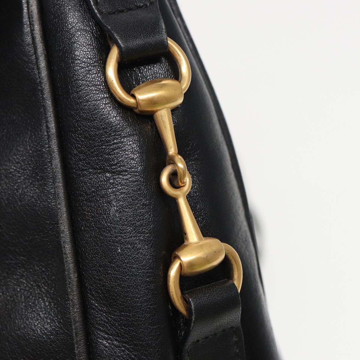 GUCCI Shoulder Bag Leather Black 001 2214 1687 81327