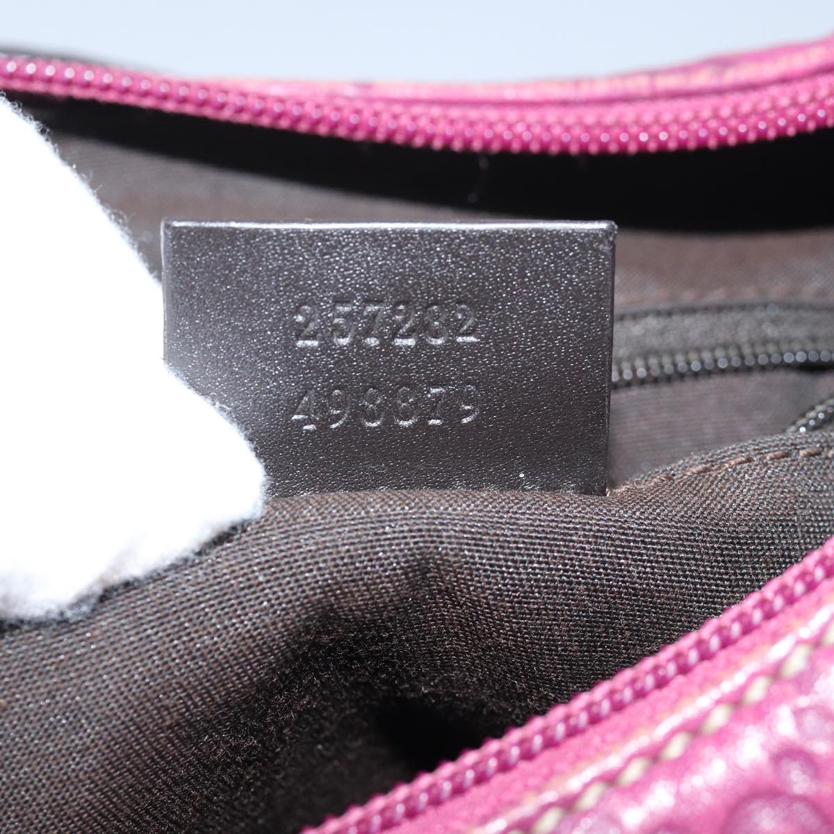 GUCCI GG Canvas Guccissima Shoulder Bag Outlet Purple 257282 81621