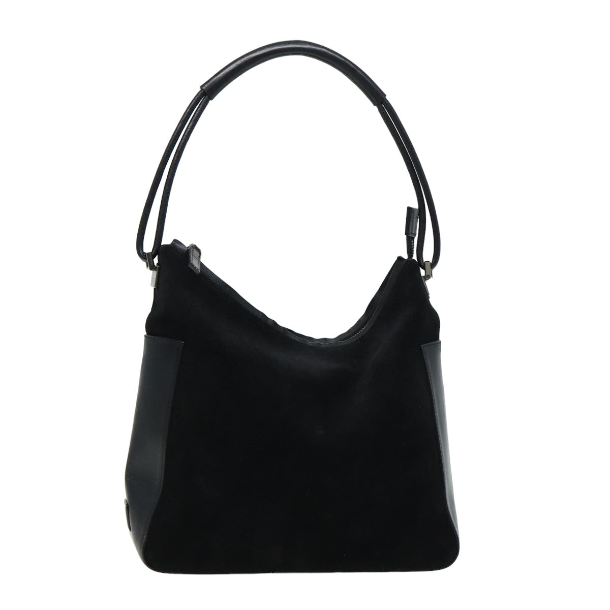 GUCCI Shoulder Bag Suede Black 001 3766 81827