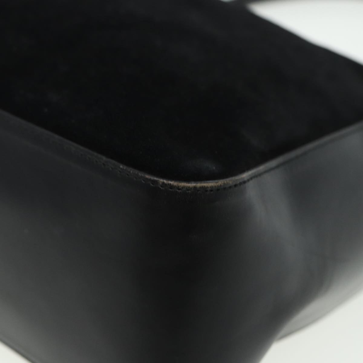 GUCCI Shoulder Bag Suede Black 001 3766 81827