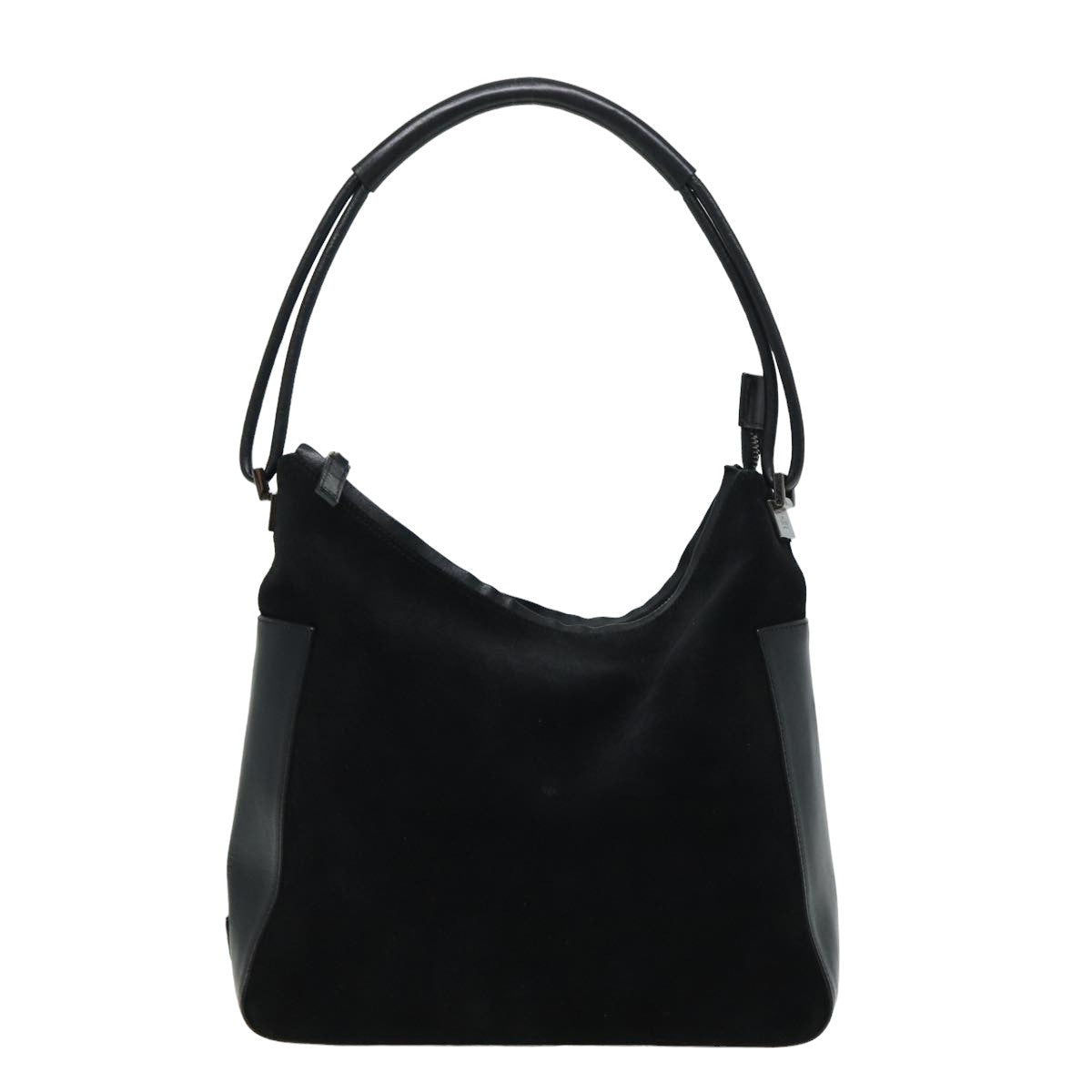 GUCCI Shoulder Bag Suede Black 001 3766 81827