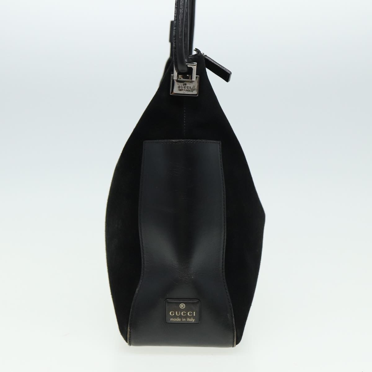 GUCCI Shoulder Bag Suede Black 001 3766 81827