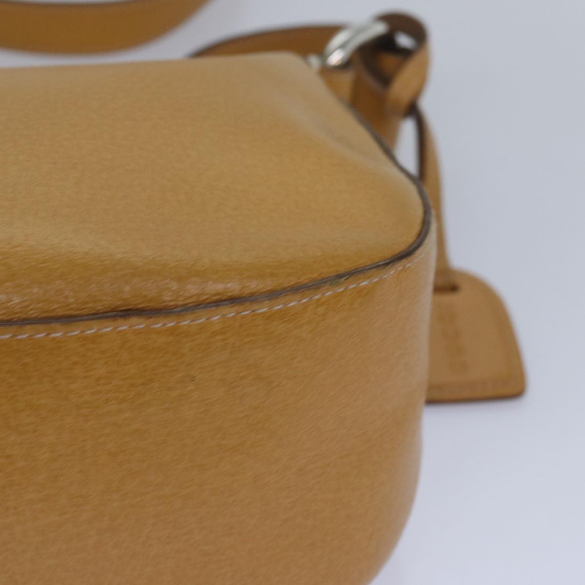 GUCCI Shoulder Bag Leather Yellow 001 2058 81846