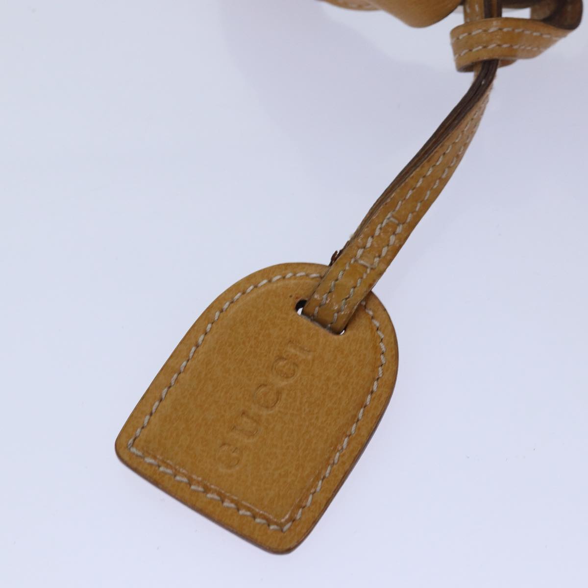 GUCCI Shoulder Bag Leather Yellow 001 2058 81846