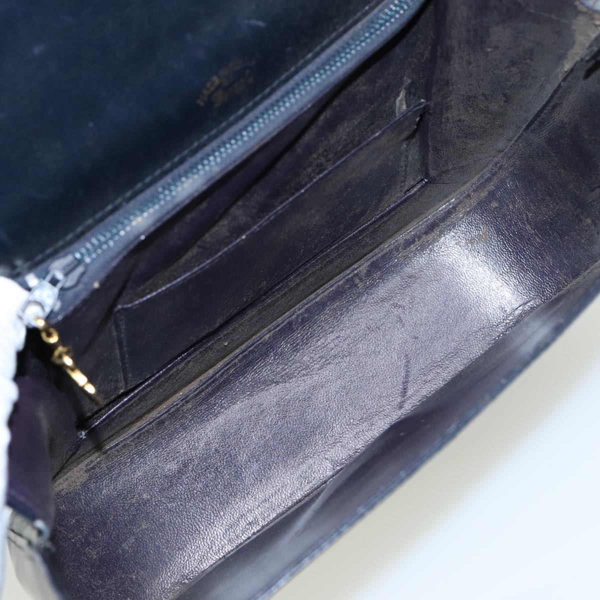GUCCI Hand Bag Leather Black 81848