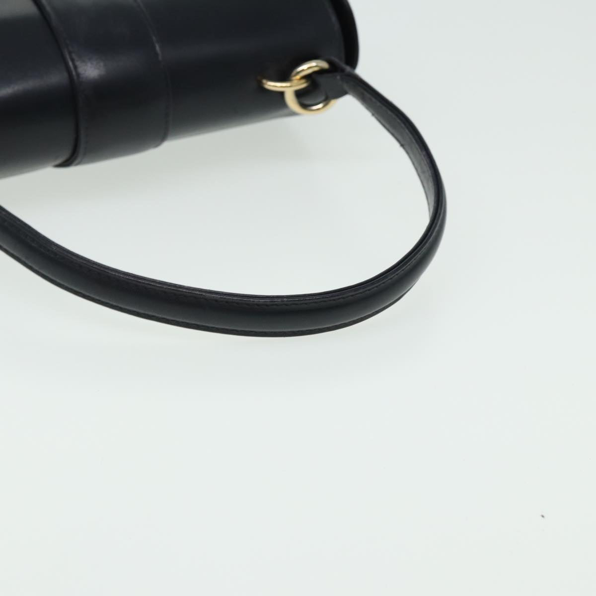 GUCCI Hand Bag Leather Black 81848