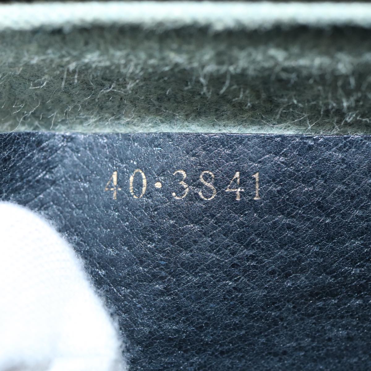 GUCCI GG Canvas Boston Bag PVC Leather Navy 40 3841 81871