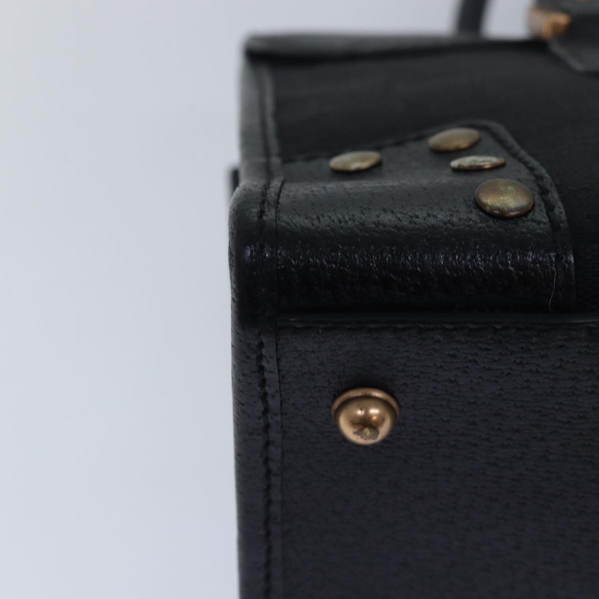 GUCCI GG Canvas Hand Bag Black 124286 81873