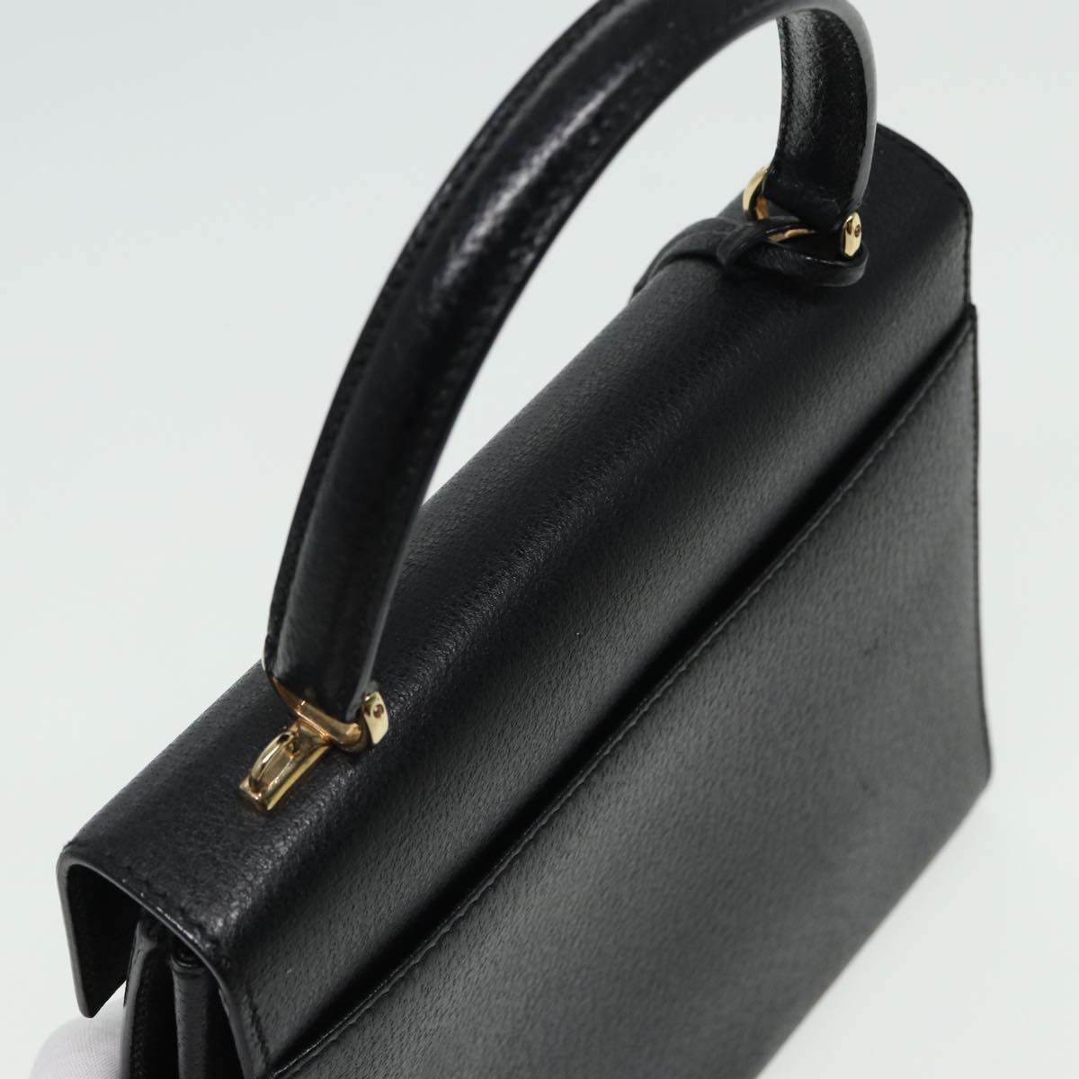 GUCCI Ready Lock Hand Bag Leather 2way Black 000 2026 0258 81897