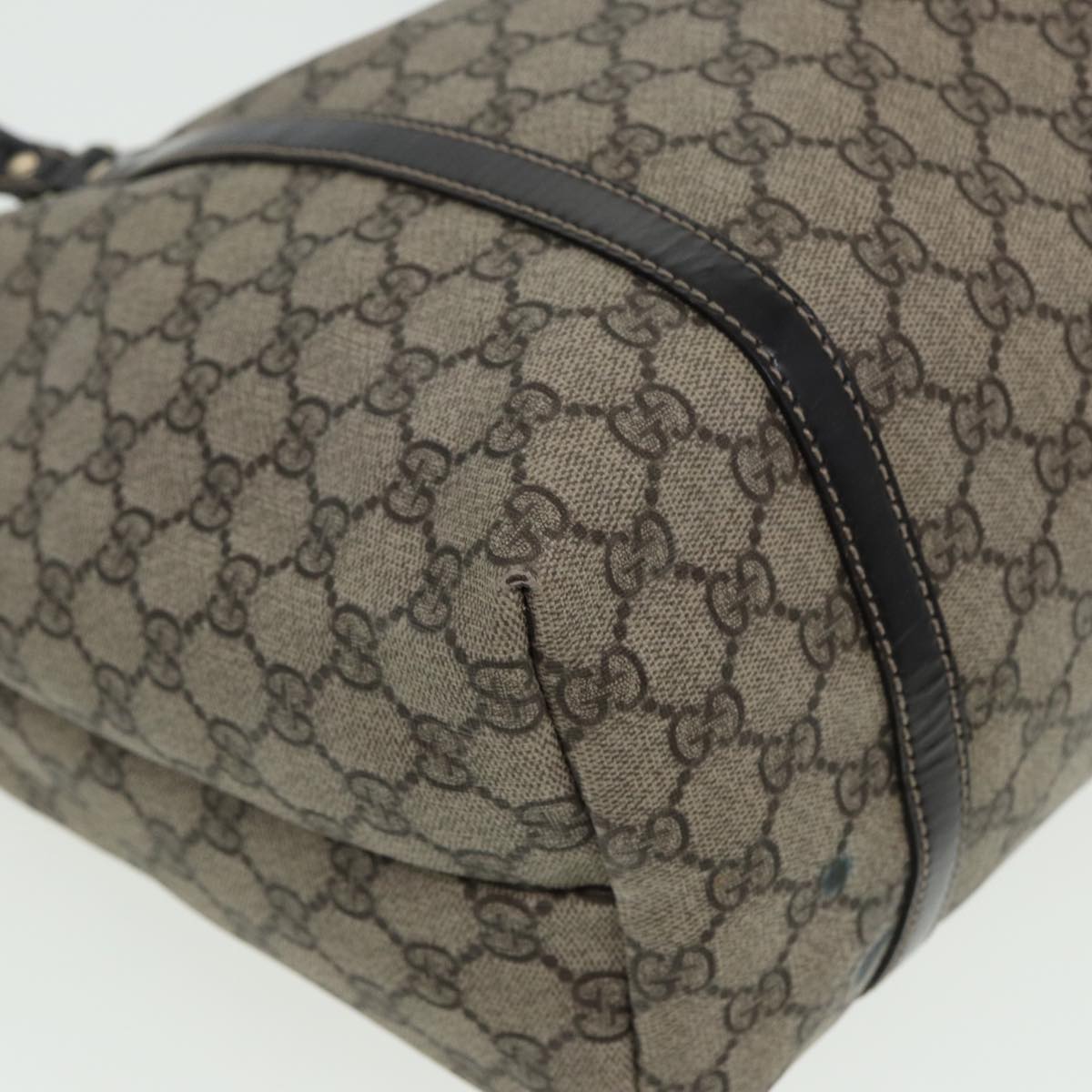 GUCCI GG Supreme Tote Bag PVC Leather Beige 197953 81913